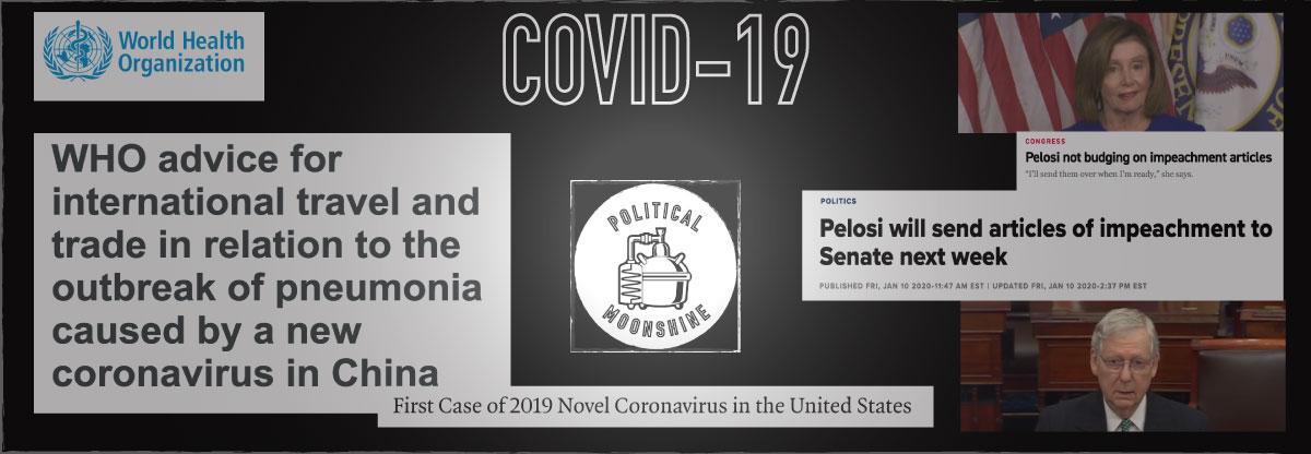 COVID-19, IMPEACHMENT AND THE W.H.O. BRAID TOGETHER LIKE A ROPE: Overlaying 3 timelines to demonstrate COVID-19 as a political construct shielded by the diversion of impeachment